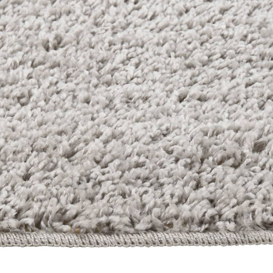 vidaXL Shaggy Rug Light Grey 140x200 cm Anti Slip