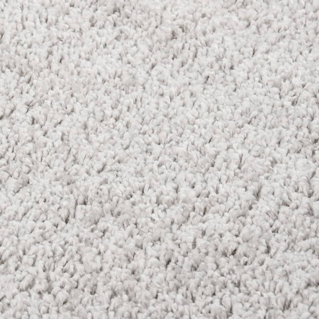 vidaXL Shaggy Rug Light Grey 140x200 cm Anti Slip