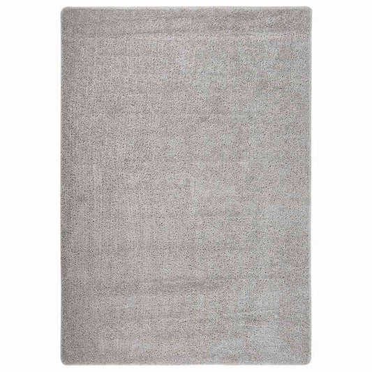 340385 vidaXL Shaggy Rug Light Grey 160x230 cm Anti Slip