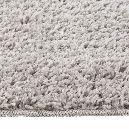 340385 vidaXL Shaggy Rug Light Grey 160x230 cm Anti Slip