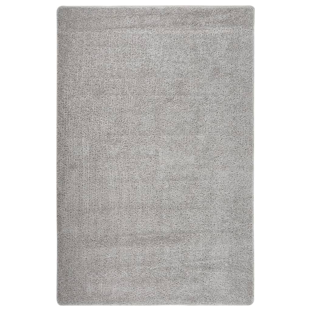 vidaXL Shaggy Rug Light Grey 200x290 cm Anti Slip