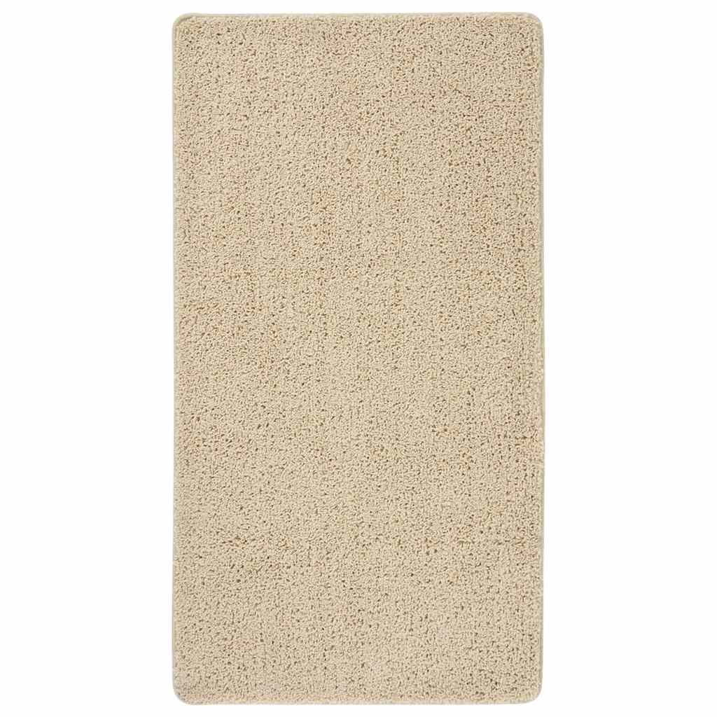 vidaXL Shaggy Rug Cream 80x150 cm Anti Slip