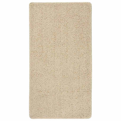 vidaXL Shaggy Rug Cream 80x150 cm Anti Slip