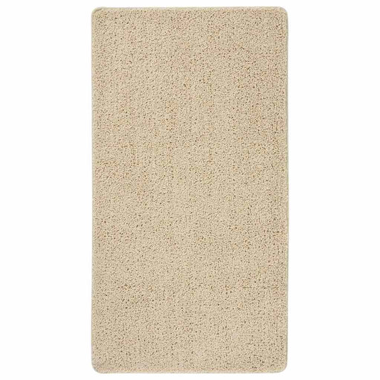 vidaXL Shaggy Rug Cream 80x150 cm Anti Slip