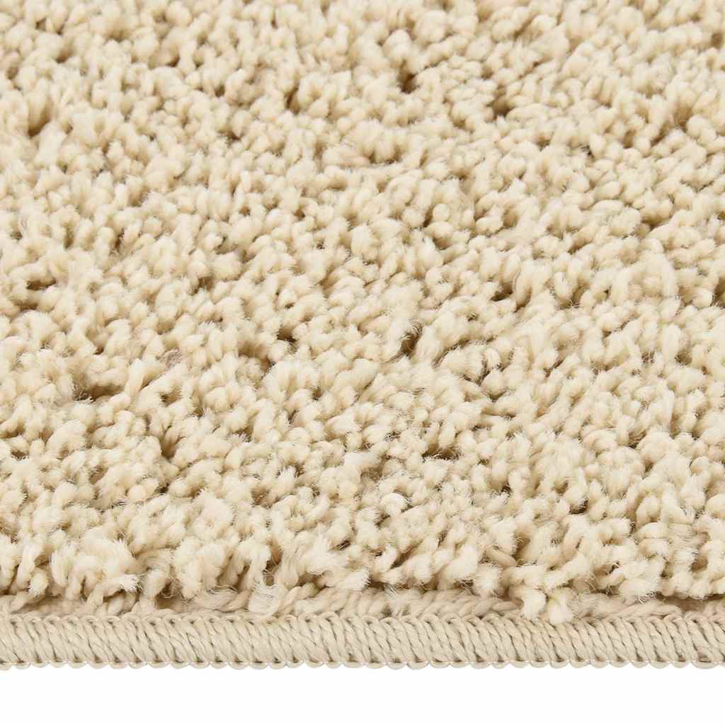 vidaXL Shaggy Rug Cream 80x150 cm Anti Slip