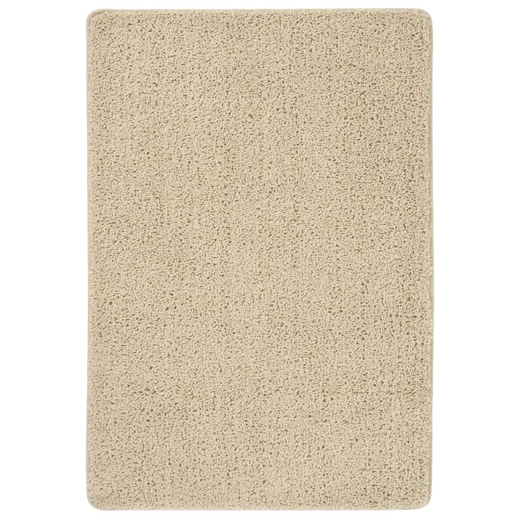 vidaXL Shaggy Rug Cream 120x170 cm Anti Slip