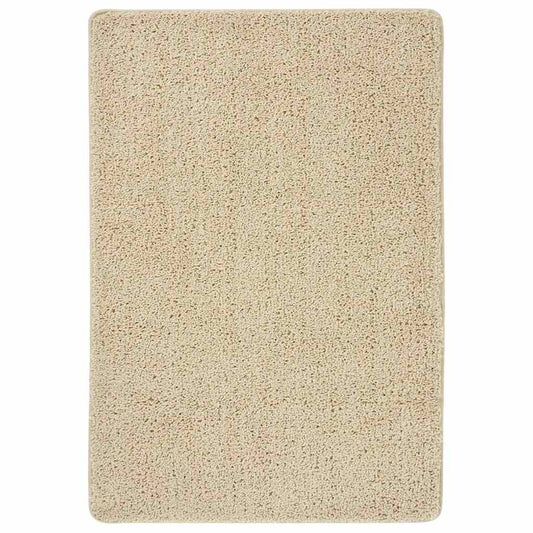 vidaXL Shaggy Rug Cream 120x170 cm Anti Slip