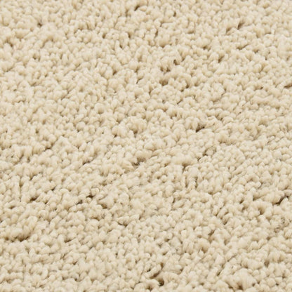 vidaXL Shaggy Rug Cream 120x170 cm Anti Slip