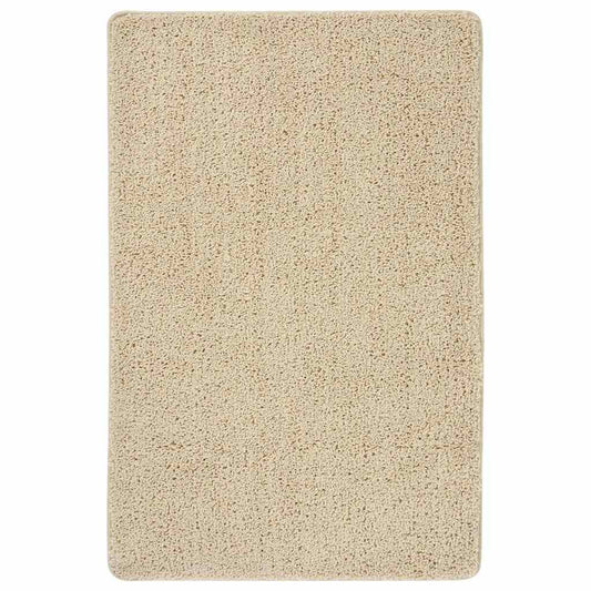 340391 vidaXL Shaggy Rug Cream 200x290 cm Anti Slip