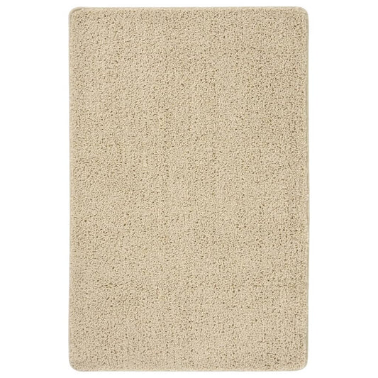 vidaXL Shaggy Rug Cream 200x290 cm Anti Slip