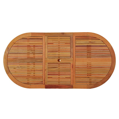 vidaXL Garden Table 200x100x75 cm Solid Wood Eucalyptus