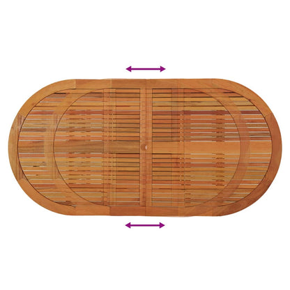 vidaXL Garden Table 200x100x75 cm Solid Wood Eucalyptus