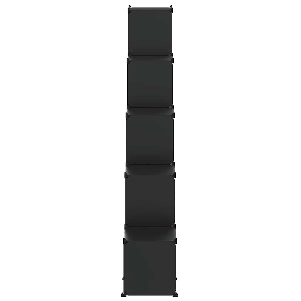 vidaXL Storage Cube Organiser with 15 Cubes Black PP