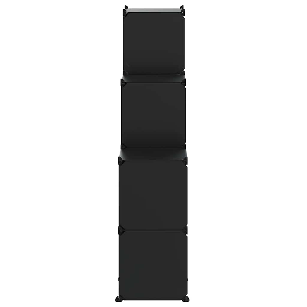 vidaXL Storage Cube Organiser | Black | PP Plastic, Steel | Medium | Lightweight