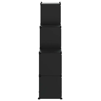 vidaXL Storage Cube Organiser | Black | PP Plastic, Steel | Medium | Lightweight