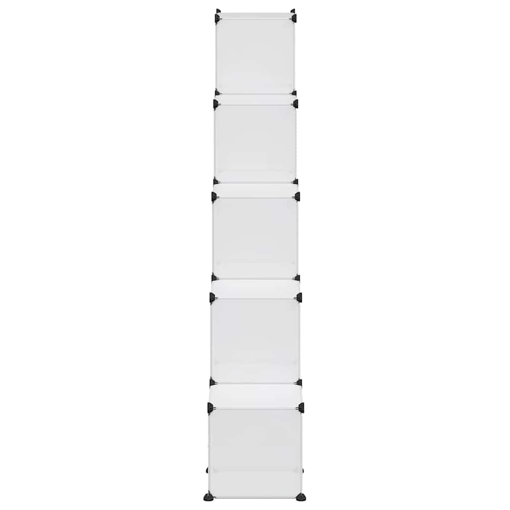 vidaXL Storage Cube Organiser with 15 Cubes Transparent PP