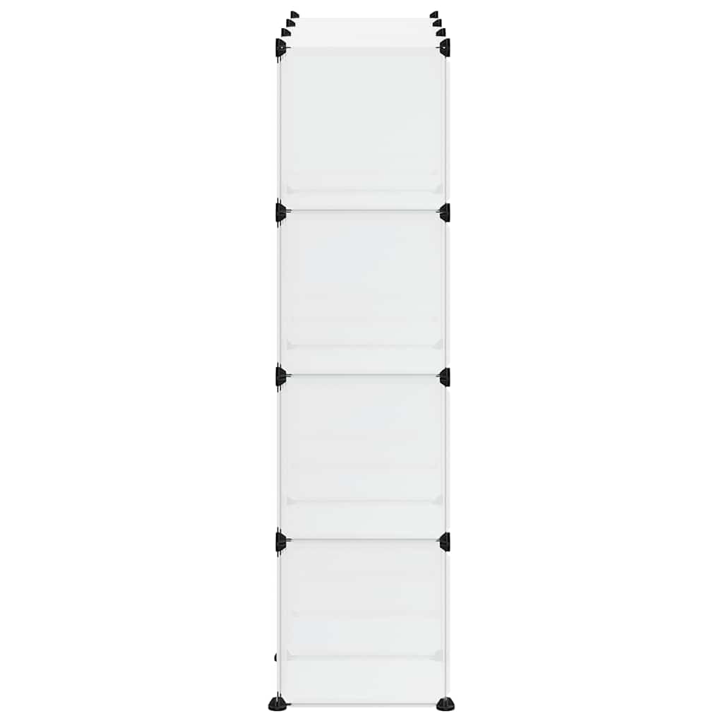 vidaXL Storage Cube Organiser with 12 Cubes Transparent PP