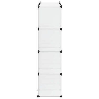 vidaXL Storage Cube Organiser with 12 Cubes Transparent PP