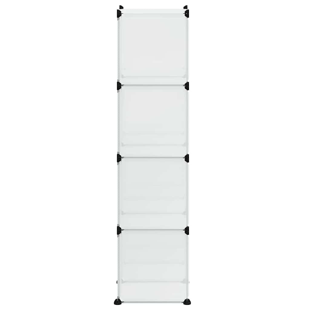 vidaXL Storage Cube Organiser with 9 Cubes Transparent PP