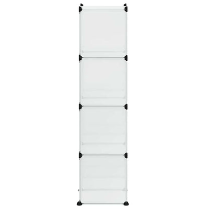 vidaXL Storage Cube Organiser with 9 Cubes Transparent PP