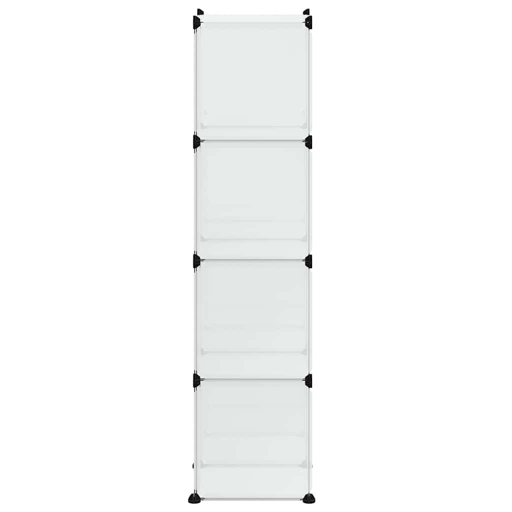 vidaXL Storage Cube Organiser with 9 Cubes Transparent PP