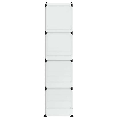 vidaXL Storage Cube Organiser with 9 Cubes Transparent PP