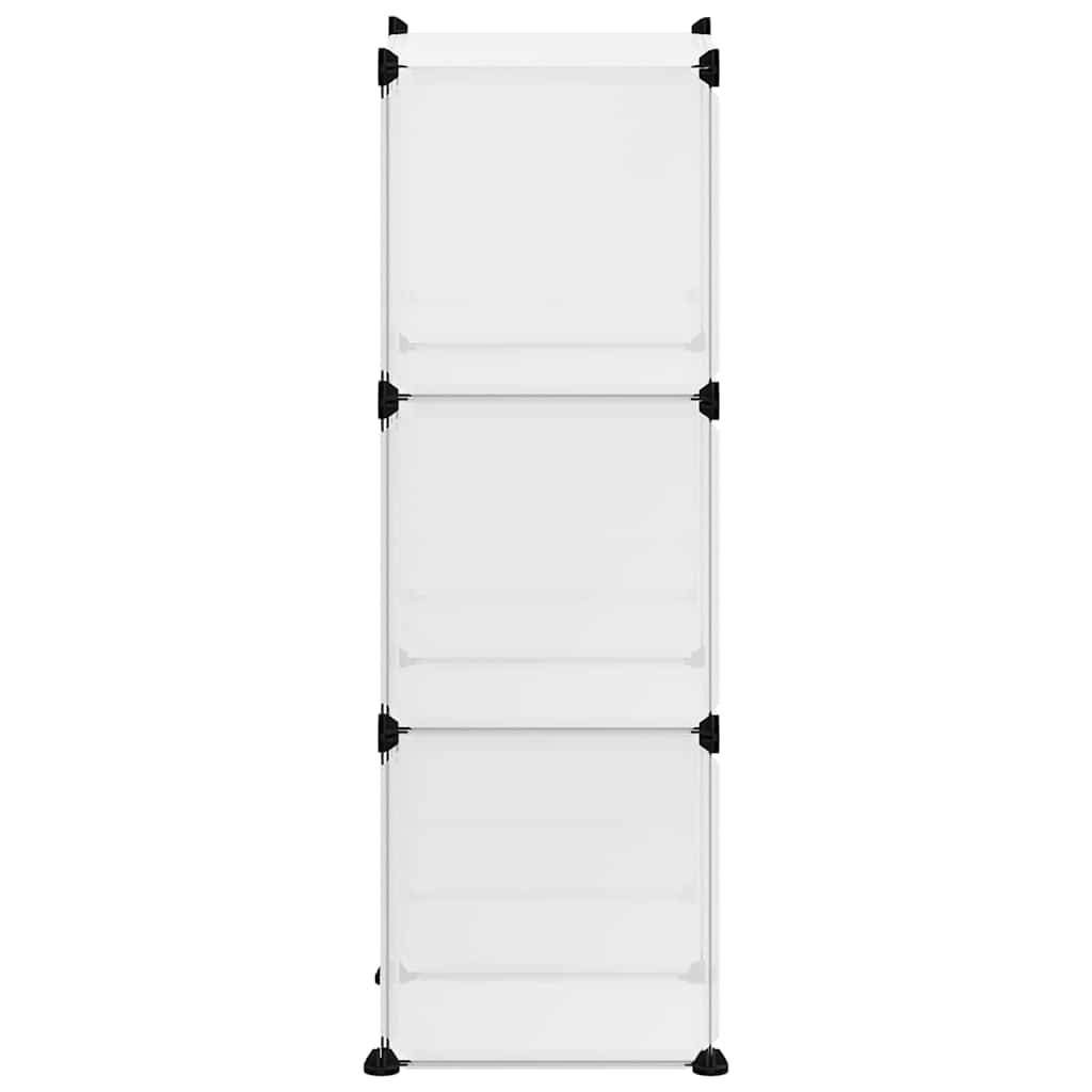 vidaXL Storage Cube Organiser with 6 Cubes Transparent PP