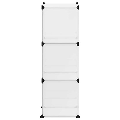 vidaXL Storage Cube Organiser with 6 Cubes Transparent PP