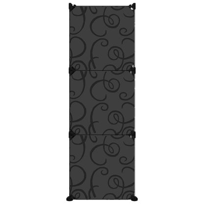 vidaXL Shoe Rack Black 84.5x31x93.5 cm PP