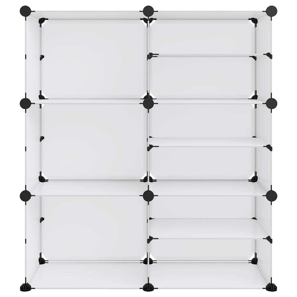 vidaXL Shoe Rack Transparent 84x31.5x93 cm PP