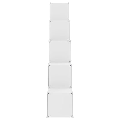 vidaXL Cube Storage Cabinet for Kids with 15 Cubes White PP
