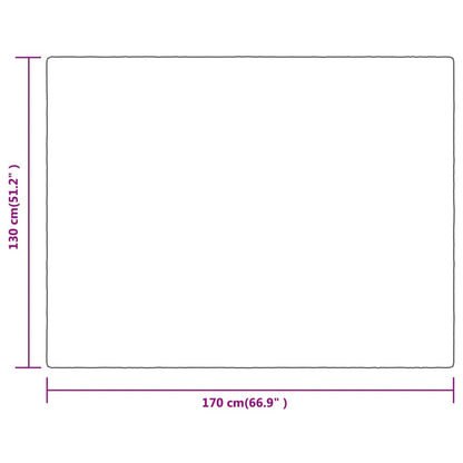 vidaXL Blanket Desert Mist 130x170 cm Polyester