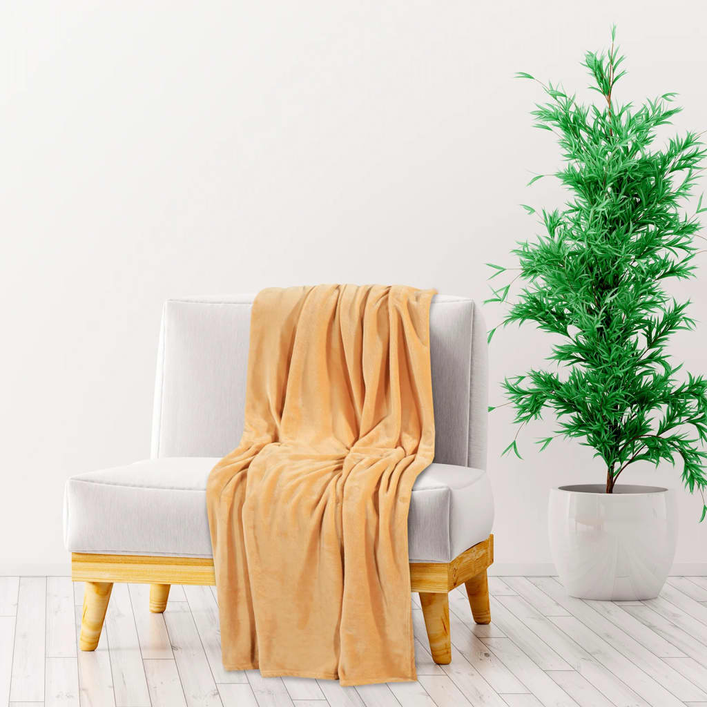 vidaXL Blanket Desert Mist 130x170 cm Polyester