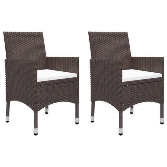 vidaXL Garden Dining Set | Brown, Cream White