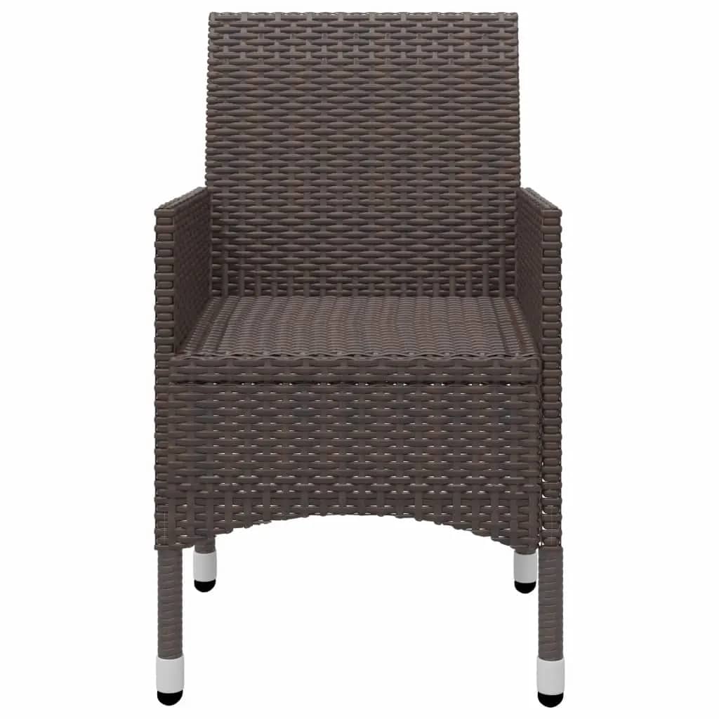 vidaXL Garden Dining Set | Brown, Cream White