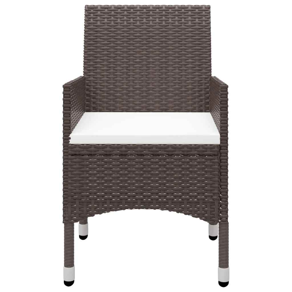 vidaXL Garden Dining Set | Brown, Cream White