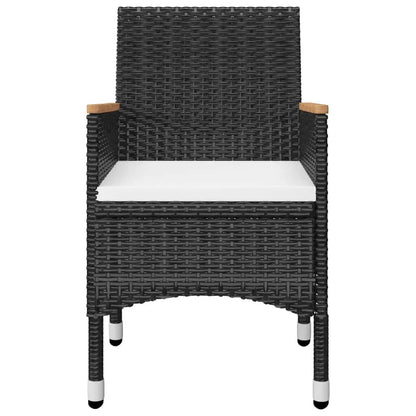 vidaXL Garden Dining Set | Black, Cream White