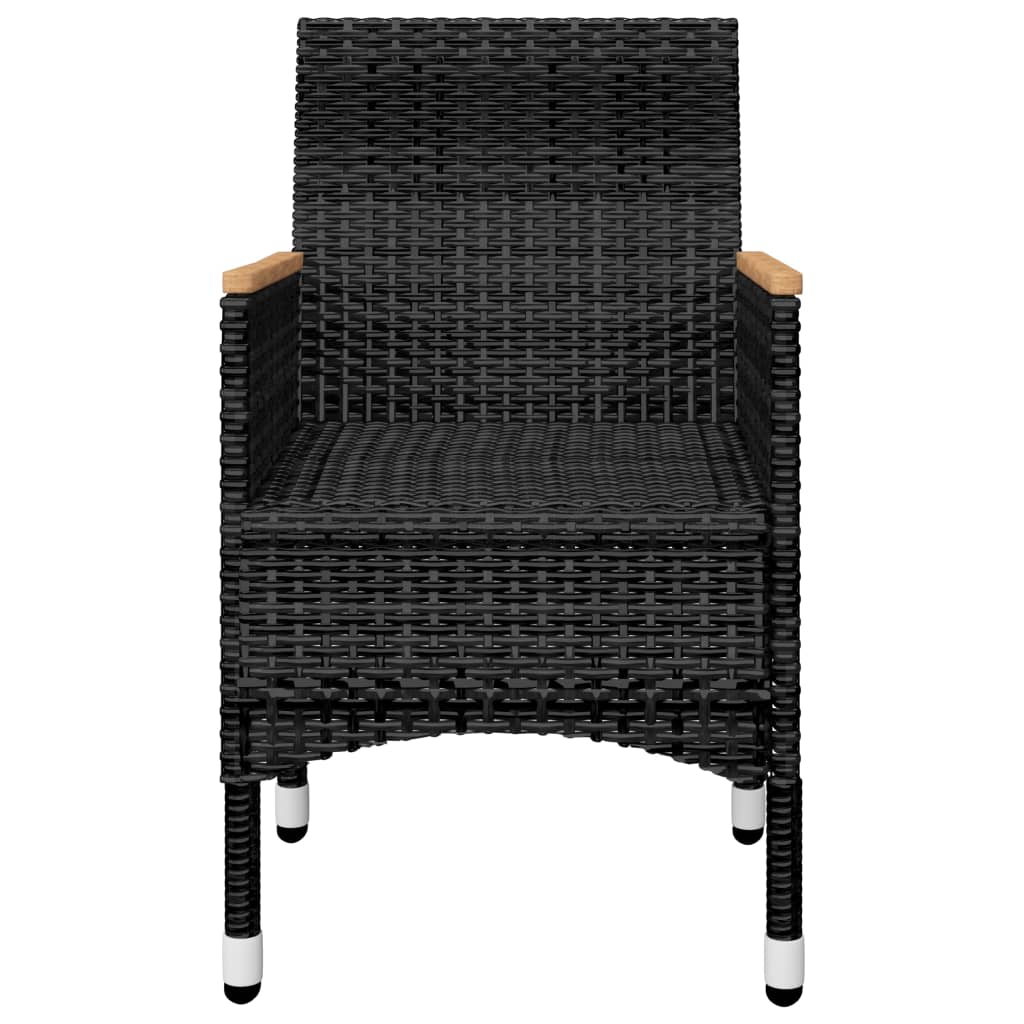 vidaXL Garden Dining Set | Black, Cream White