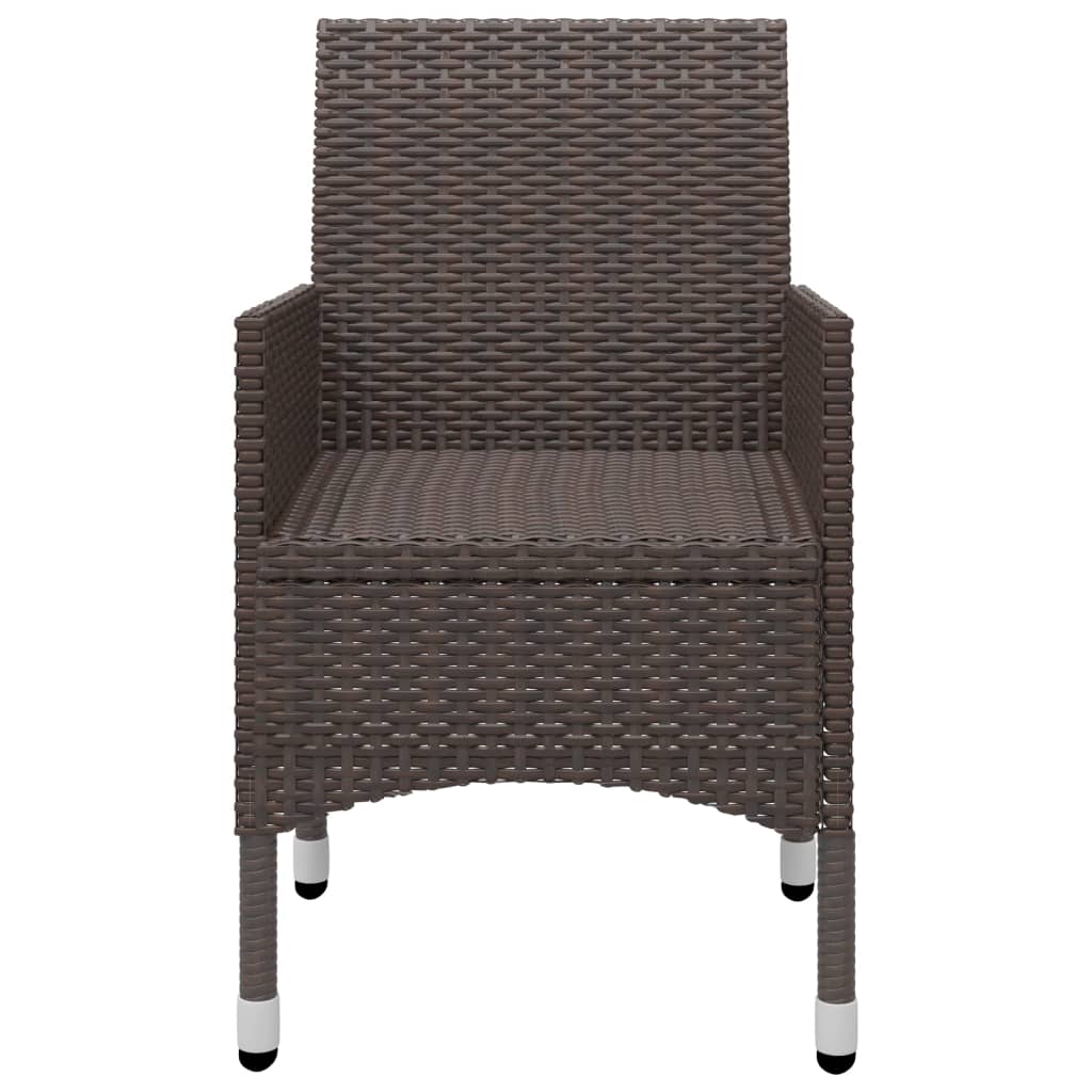 vidaXL Garden Dining Set | Brown and Cream White