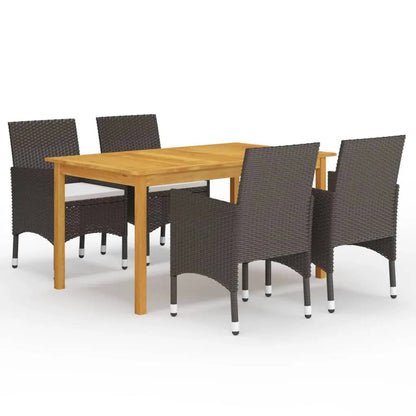 vidaXL Garden Dining Set | Brown