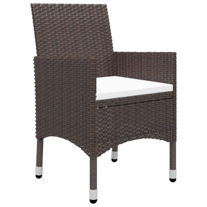 vidaXL Garden Dining Set | Brown