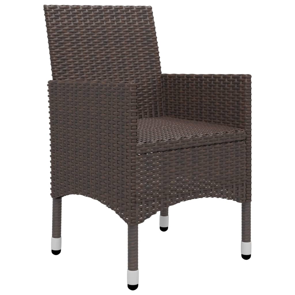 vidaXL Garden Dining Set | Brown