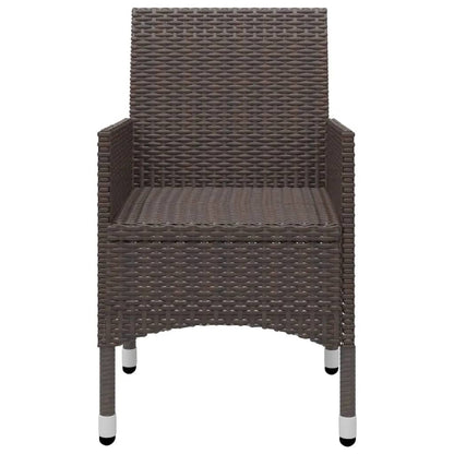 vidaXL Garden Dining Set | Brown