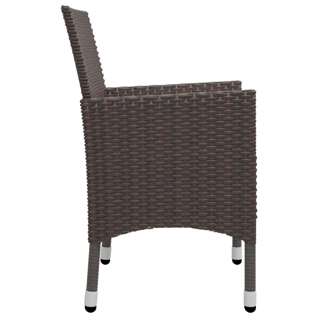 vidaXL Garden Dining Set | Brown