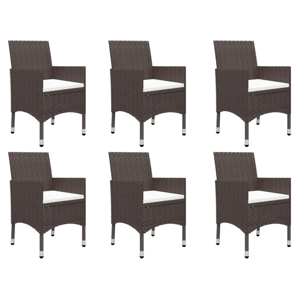 vidaXL Garden Dining Set | Brown | Solid acacia wood | Large | Ergonomic