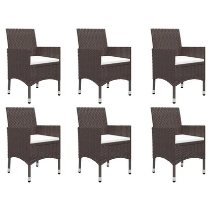 vidaXL Garden Dining Set | Brown | Solid acacia wood | Large | Ergonomic