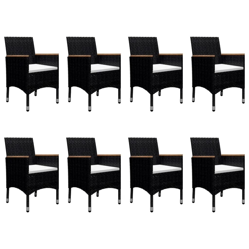 vidaXL Garden Dining Set | Black