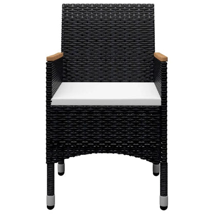 vidaXL Garden Dining Set | Black