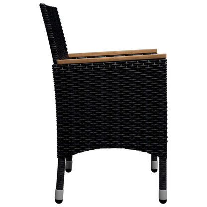 vidaXL Garden Dining Set | Black