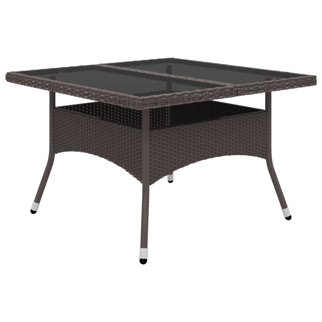 vidaXL Garden Dining Set | Brown with cream cushions